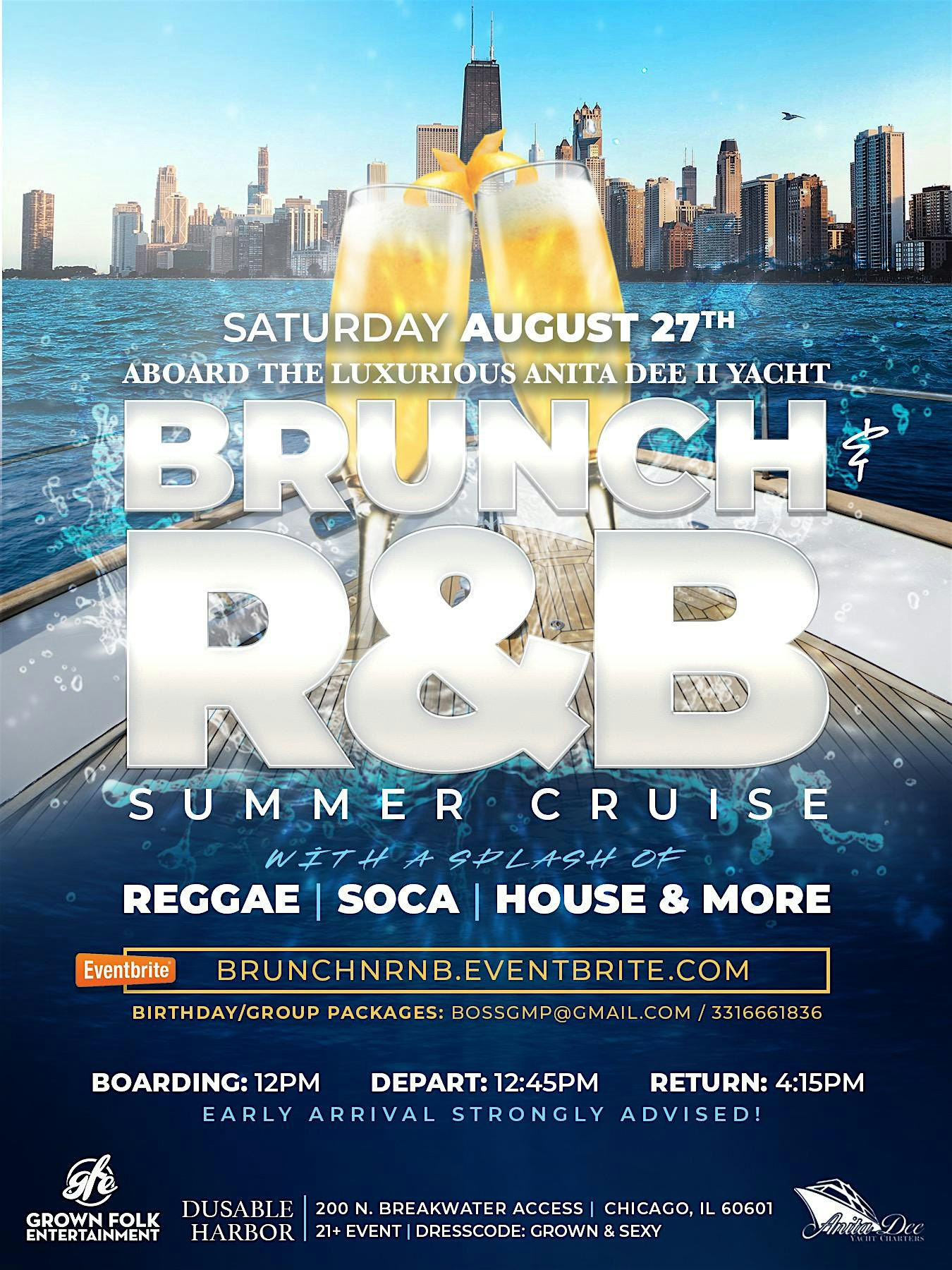 BRUNCH AND R&B SUMMER CRUISE