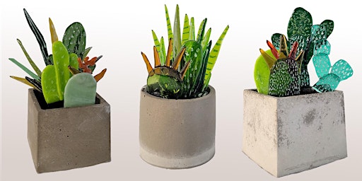 Create a Fused Glass Cactus Pot