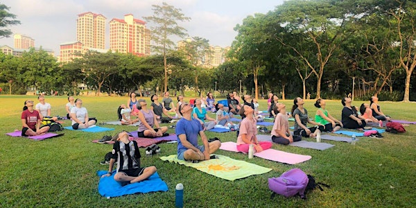 Free Outdoor Family Yoga in Bishan Park (Aug 2022)