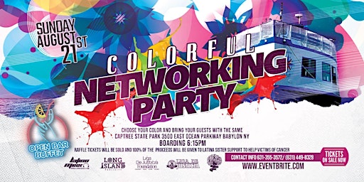 Colorful networking party