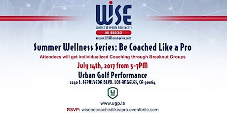 Summer Wellness Series: Be Coached Like a Pro primary image