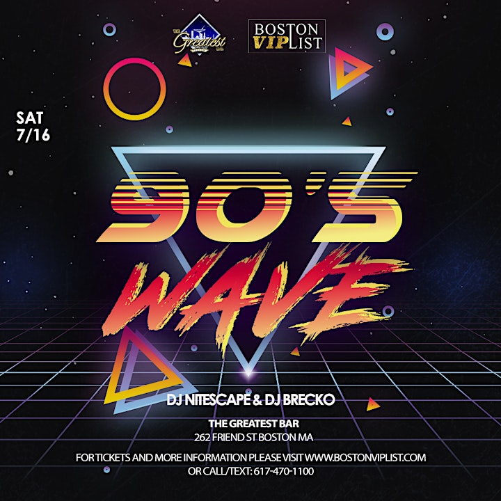 90's Wave Party @ The Greatest Bar image