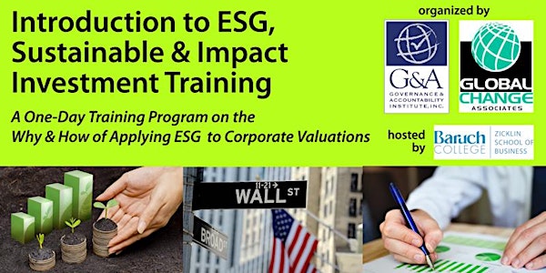 Intro to ESG, Sustainable & Impact Investment Training June 15, 2017