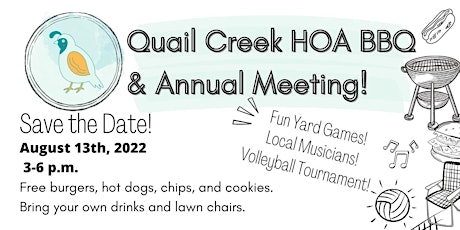 Quail Creek HOA BBQ/Annual Meeting