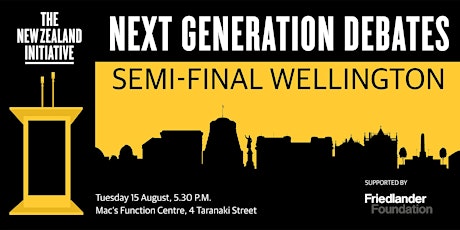 Next Generation Debates Semi-final - Wellington primary image