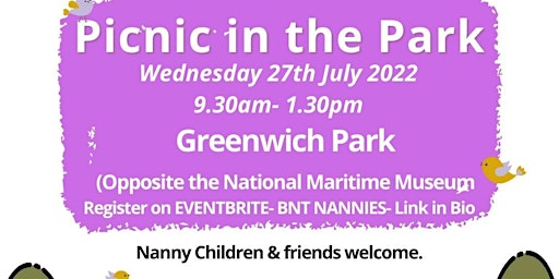 PICNIC IN THE PARK- Greenwich Park primary image