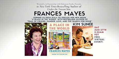 Frances Mayes discussing A PLACE IN THE WORLD