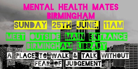 Birmingham Mental Health Mates Meet-up June primary image