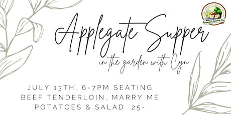 Applegate Supper Club - Wednesday Night 6-8PM