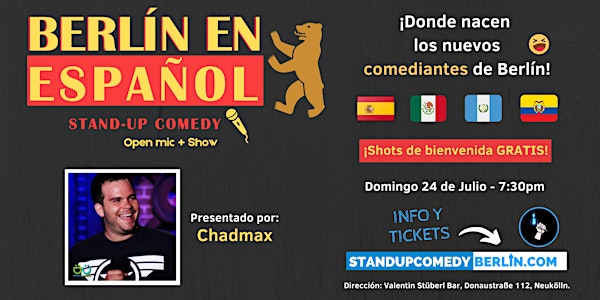 Berlín en Español | Show de comedia Stand-up + Open Mic