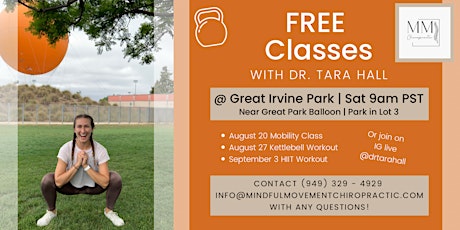 Free Workouts/Classes with Dr. Tara Hall