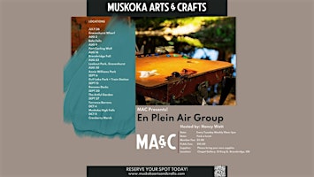 MAC Presents En Plein Air Group - Hosted by: Nancy Watt