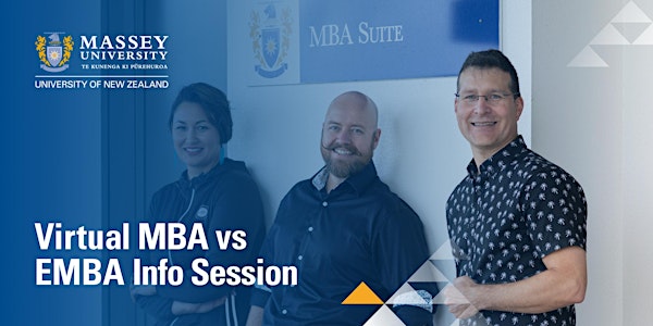 Massey University MBA  vs EMBA Information Evening