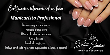 Certificación en línea: Manicurista Profesional