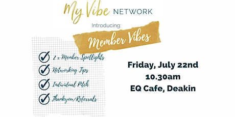 My Vibe Network  - Friday 22nd July 2022 primary image