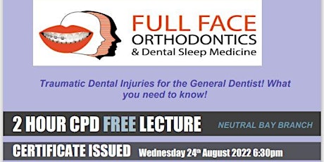 Traumatic Dental Injuries for the General Dentist! What you need to know! primary image