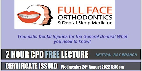 Traumatic Dental Injuries for the General Dentist! What you need to know!