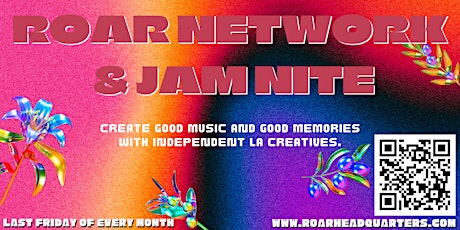 Network and Jam Night! Roar Music Collective Official Event