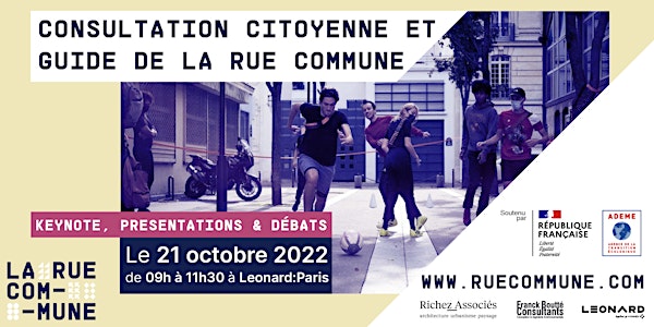 La RUE COMMUNE (Ademe) - Consultation citoyenne et guide de la rue commune