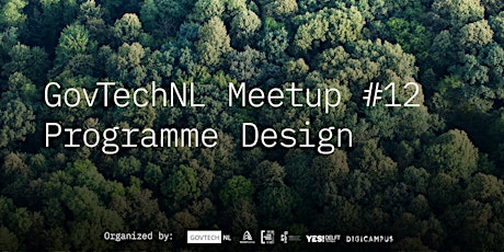 GovTech NL Meetup #12 - Programme Design