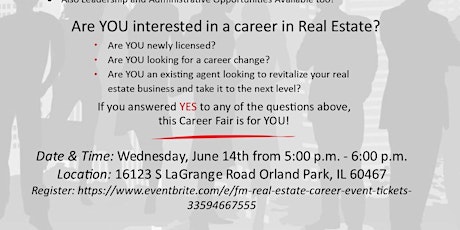 FM Real Estate Career Event primary image