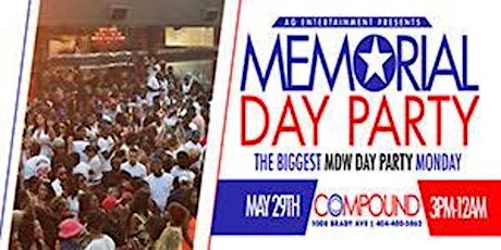 Compound | AG ENTERTAINMENT PRESENTS MDW MEMORIAL DAY PARTY primary image