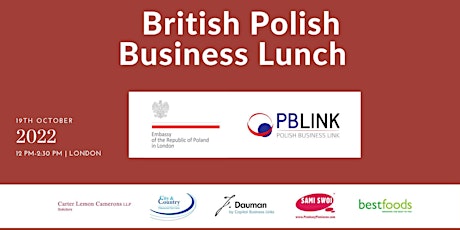 British-Polish Business Insights Lunch 19.10.2022