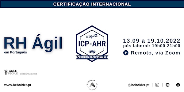 Certificação RH Ágil ICP-ARH (Agile People, ICAgile)