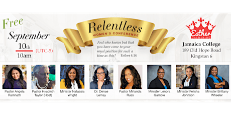 Relentless Conference '22 in Jamaica | Esther Gathering |# EGC22