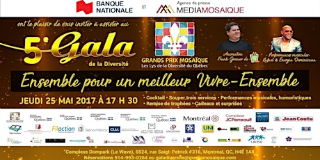 5e GPM (Gala de la Diversité) Billets 2017  primary image