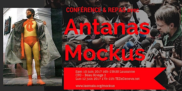 Conférence et repas avec Antanas Mockus