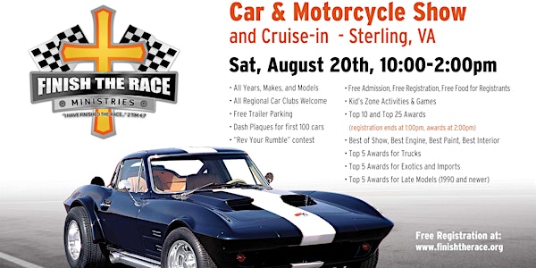 2022  Finish the Race Ministries Summer Car & Motorcycle Show