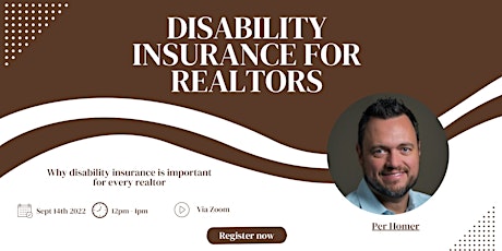 Disability Insurance for Realtors w/ Per Homer