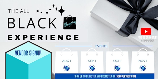 The All-Black Popup Experience Vendor Signup