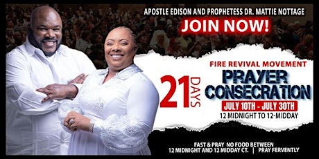 REGISTER TO JOIN THE 21 DAYS FIRE REVIVAL MOVEMENT PRAYER CONSECRATION