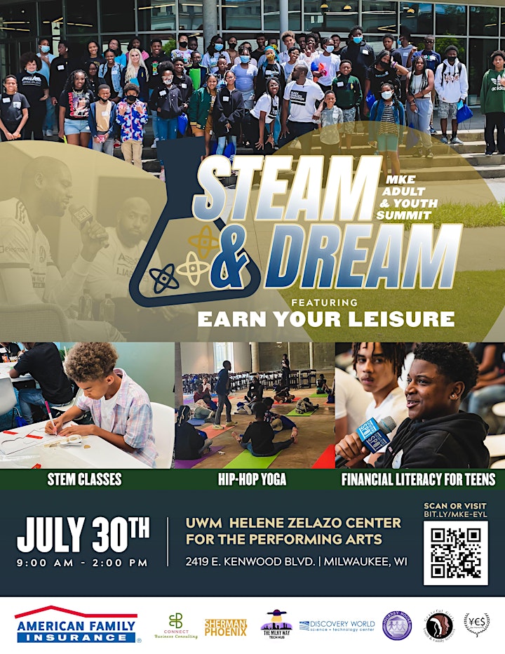 STEAM & Dream - Milwaukee Summit with Earn Your Leisure image