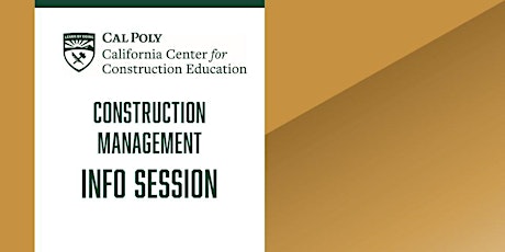 Cal Poly Construction Management Info Session
