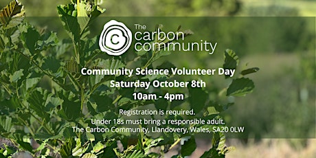 Community Science Volunteer Day with The Carbon Community