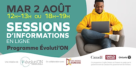 PROGRAMME Évoluti'ON - SESSION D'INFORMATION / 12h - 13h