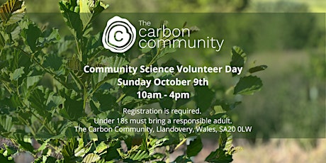 Community Science Volunteer Day with The Carbon Community