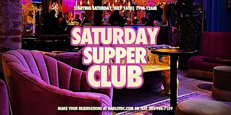 Saturday Supper Club at Harlot DC