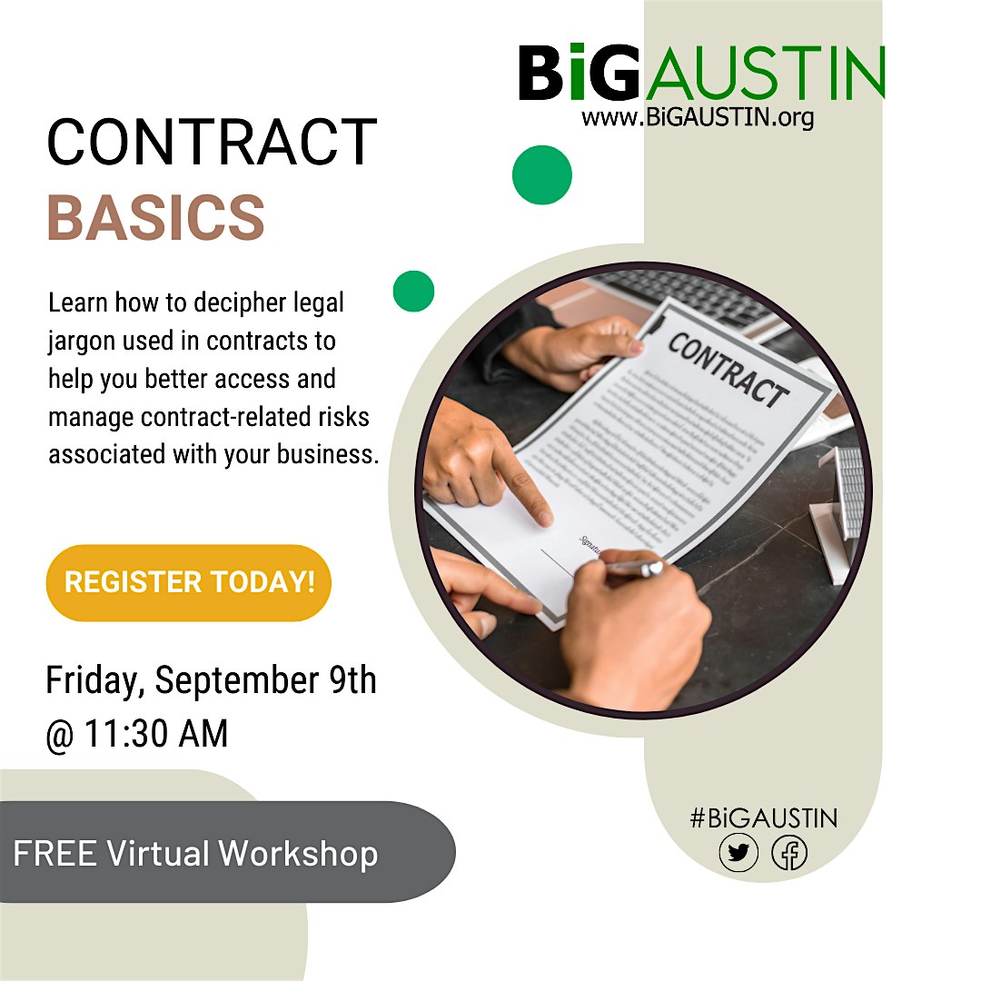Contract Basics - FREE Virtual Workshop