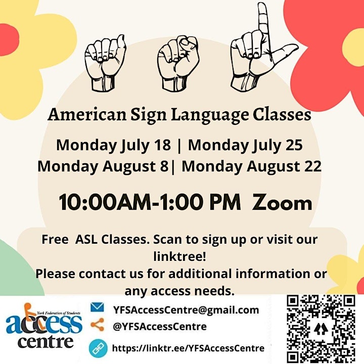 YFS Access Centre ASL Classes image