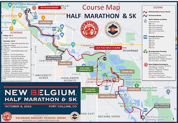 2022 New Belgium Half Marathon & 5k Fun Run image
