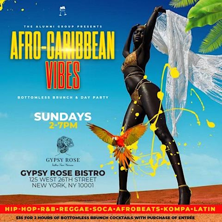 NYC Caribbean & Afrobeats Vibes Bottomless Brunch  Reservations Needed image