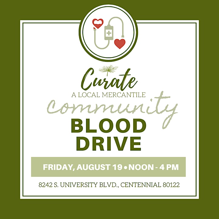 Community Blood Drive @ Curate Mercantile image
