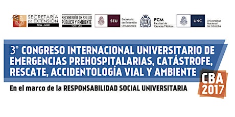 III CONGRESO INTERNACIONAL UNIVERSITARIO DE EMERGENCIAS PREHOSPITALARIAS, CATÁSTROFE, RESCATE Y ACCIDENTOLOGIA VIAL Y AMBIENTE 2017.