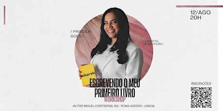 Imagem principal de WORKSHOP: ESCREVENDO O MEU PRIMEIRO LIVRO | Priscila Goes