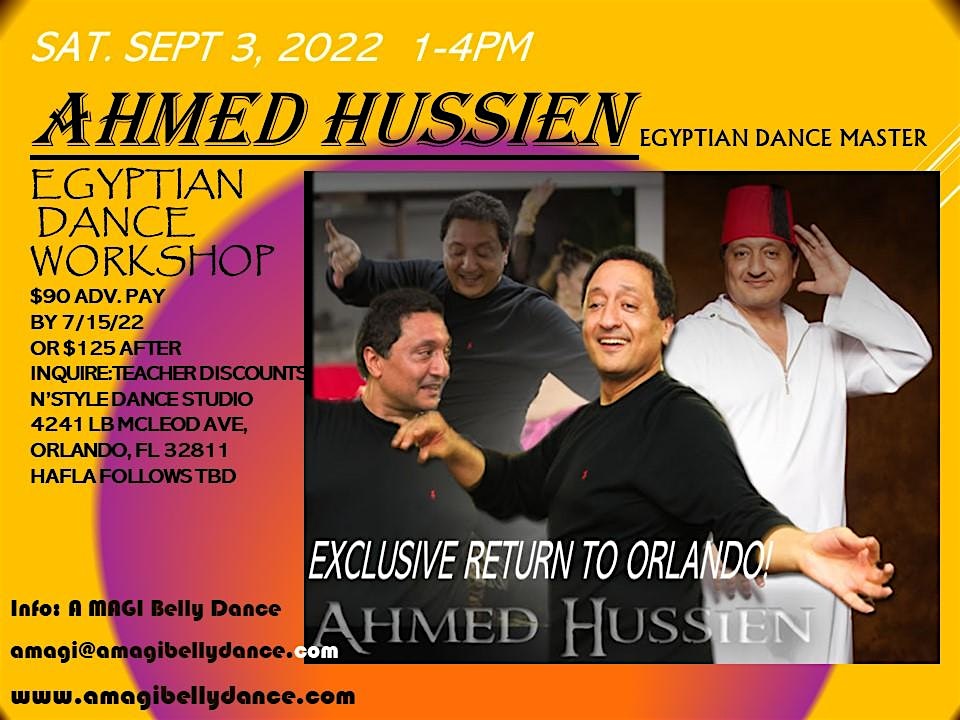 Ahmed Hussien Egyptian Dance Workshop Orlando