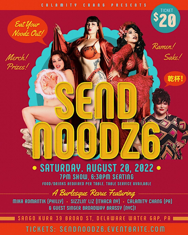 SEND NOODZ 6! A Burlesque Revue at Sango Kura Sake & Ramen Bar image